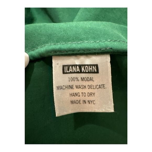 ILANA KOHN 100% Modal Retro Print Hi Low Sleeveless Shirt Dress Size M - Picture 9 of 9